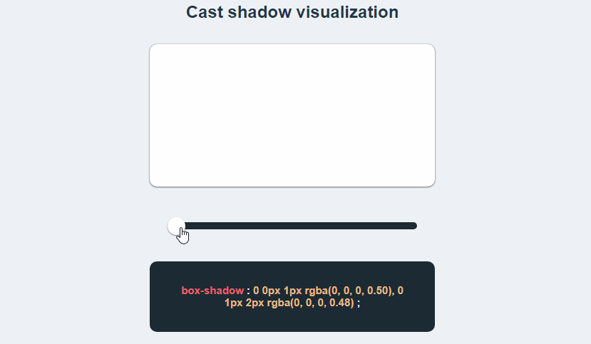 Cast shadow visualization