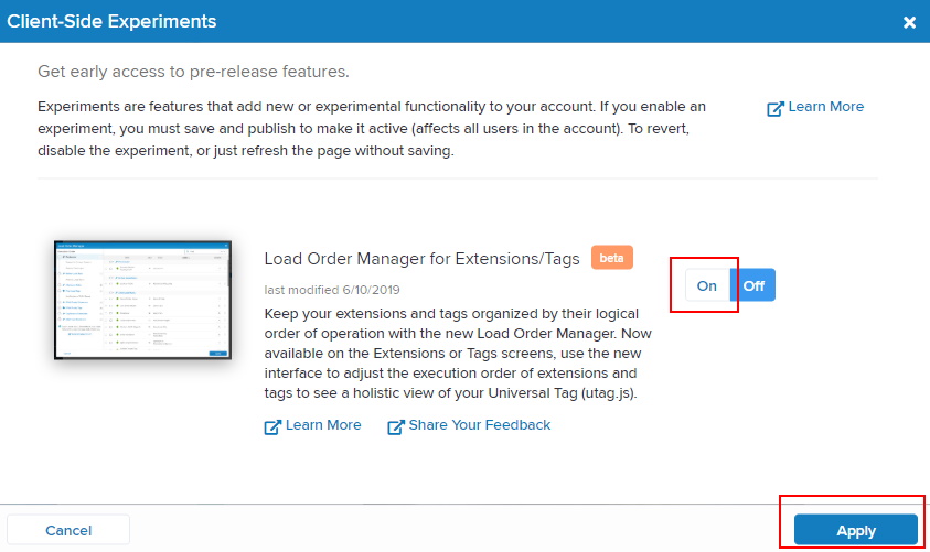 Opt In to the Load Order Manager